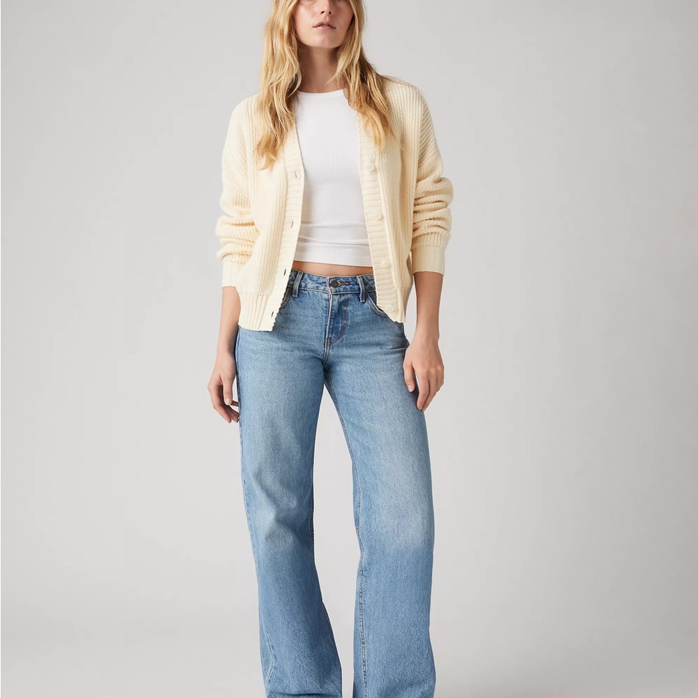 Levi's Low Loose Light Blue Flare Jeans
